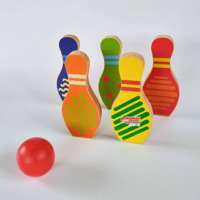 Mainan Kayu - Bowling
