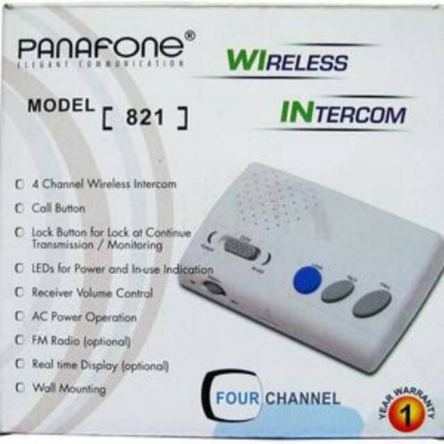 Intercom PANAPHONE (Per Unit) - Interphone Wireless #Best Product & High Quality  #ORIGINAL