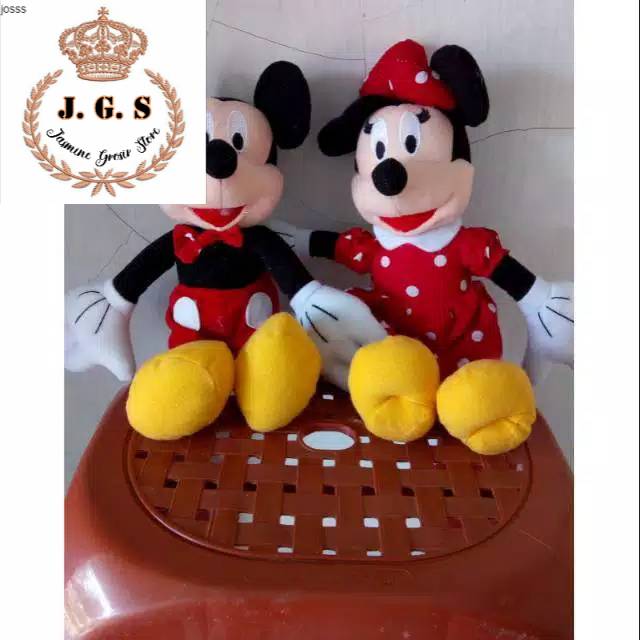Boneka micky minnie mouse size:L