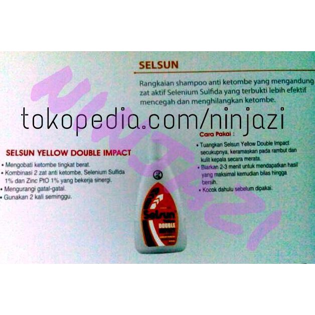 shampoo shampoo selsun yellow double impact (100ml)