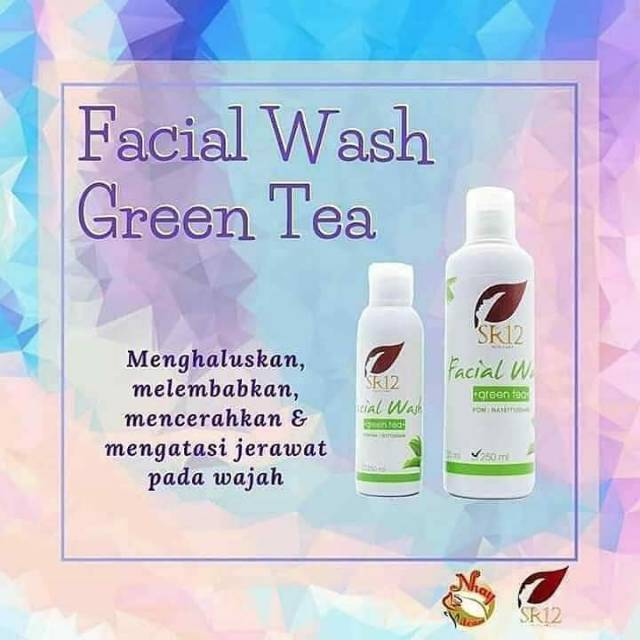 Facial wash green tea