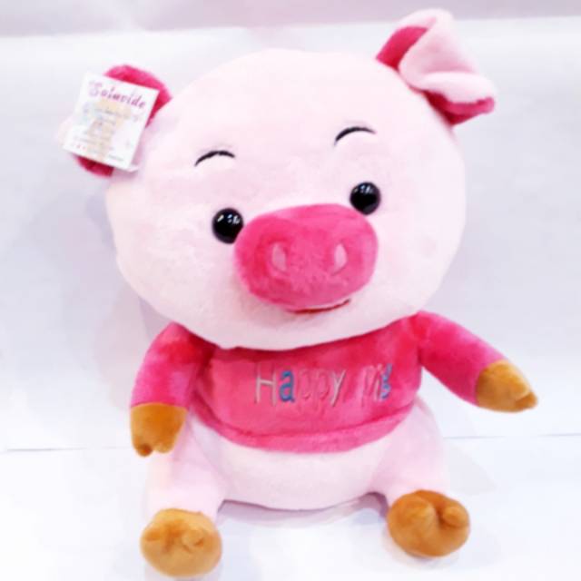 Boneka Babi happy pig