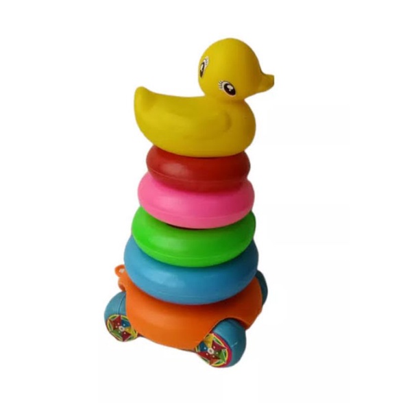 Mainan Ring Donat Susun Bebek
