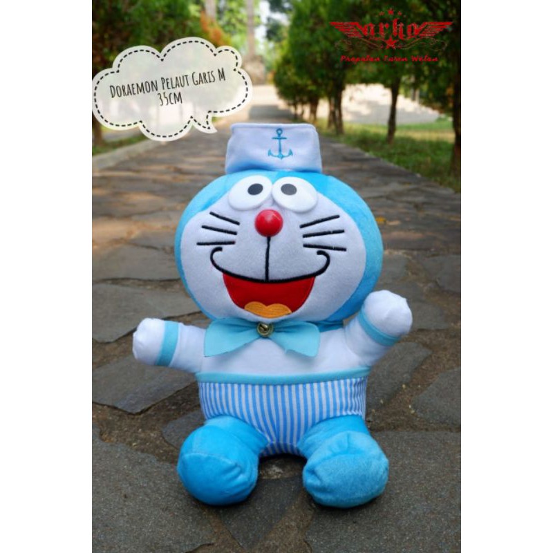 Boneka DORAEMON pelaut garis M