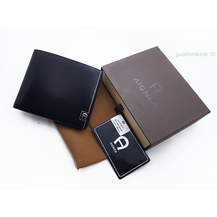 dompet kulit pria Aigner DK180 black