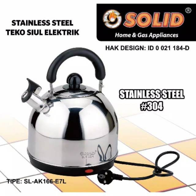 Teko listrik Solid