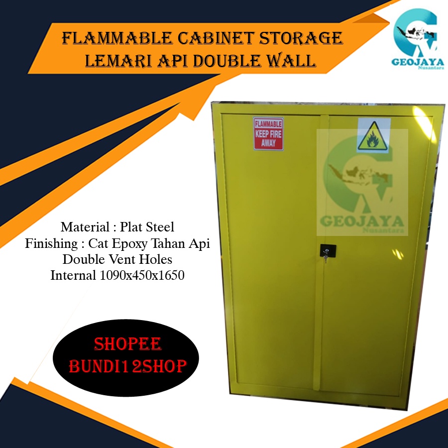 Flammable Cabinet Storage - Lemari Tahan Api Double WALL
