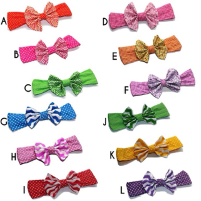 Headwrap Big Bow Two Tone