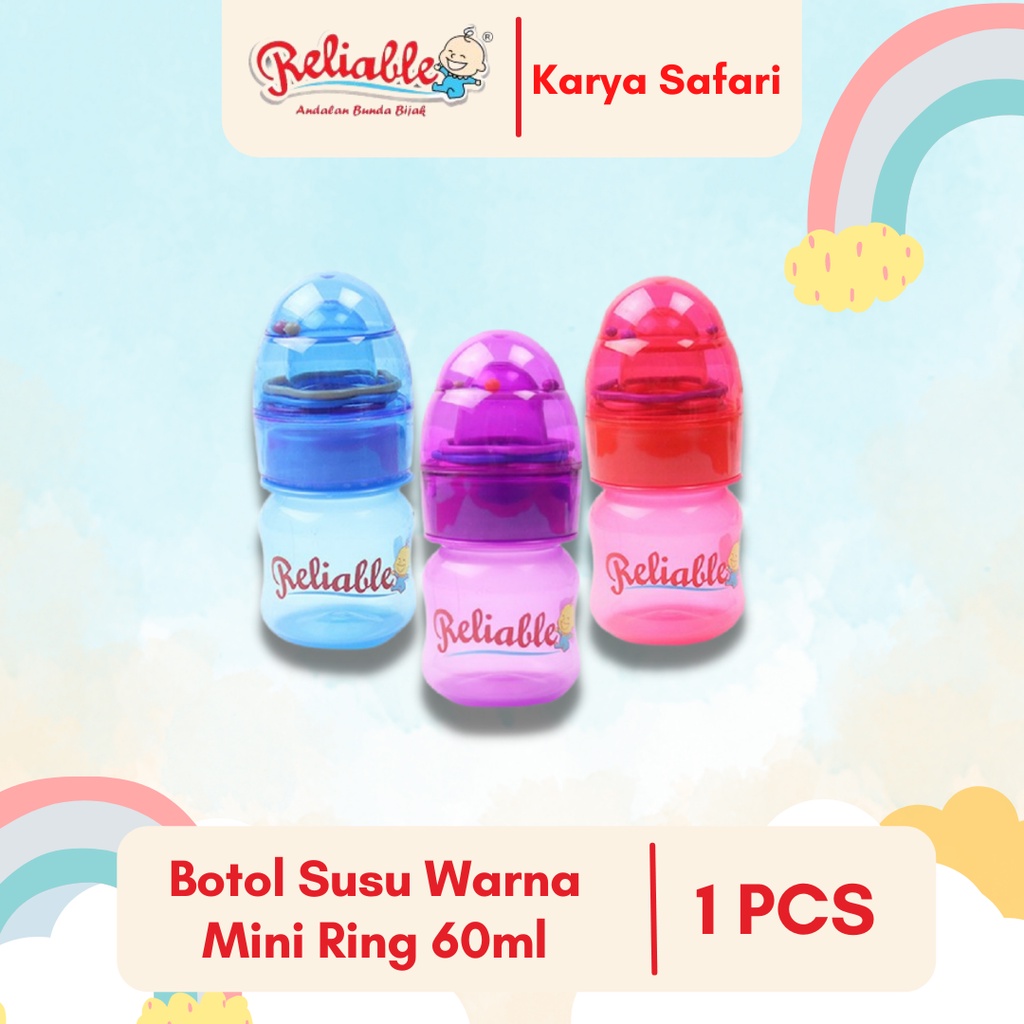 Reliable Botol Susu Warna Mini Ring 60ml