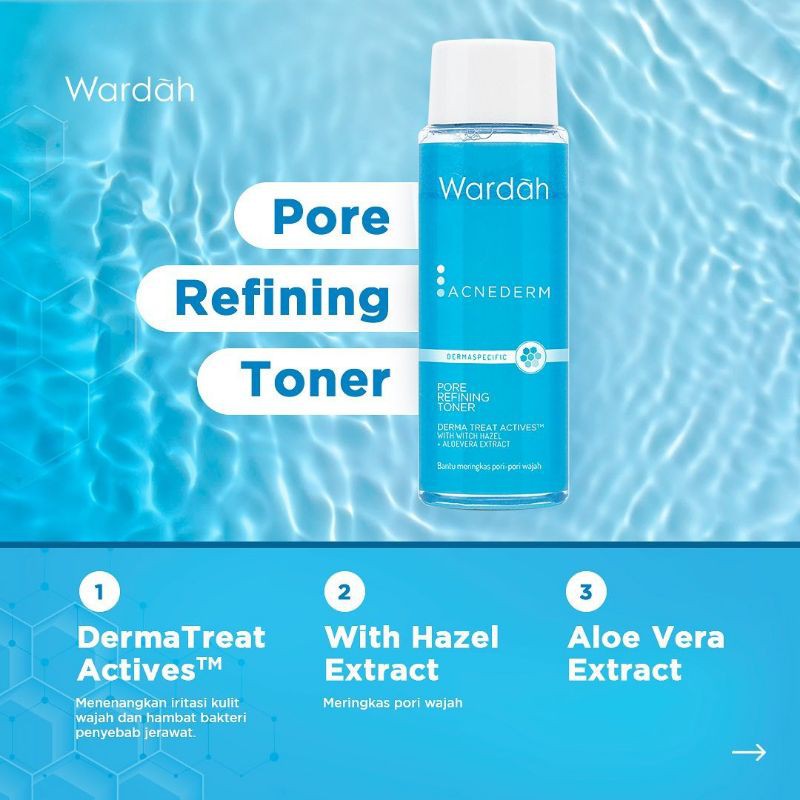 Wardah acnederm pore refining toner
