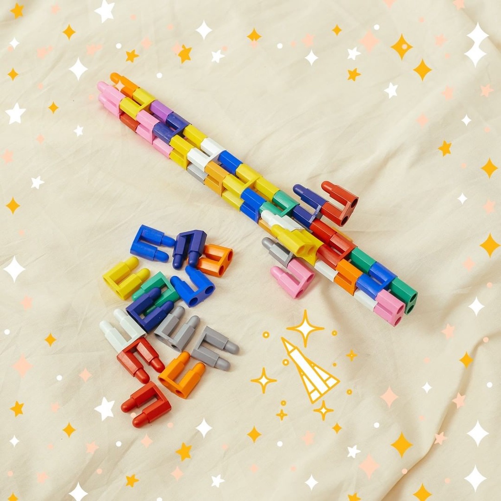 LEGO ROKET HEXAGONAL MAINAN ANAK JADUL
