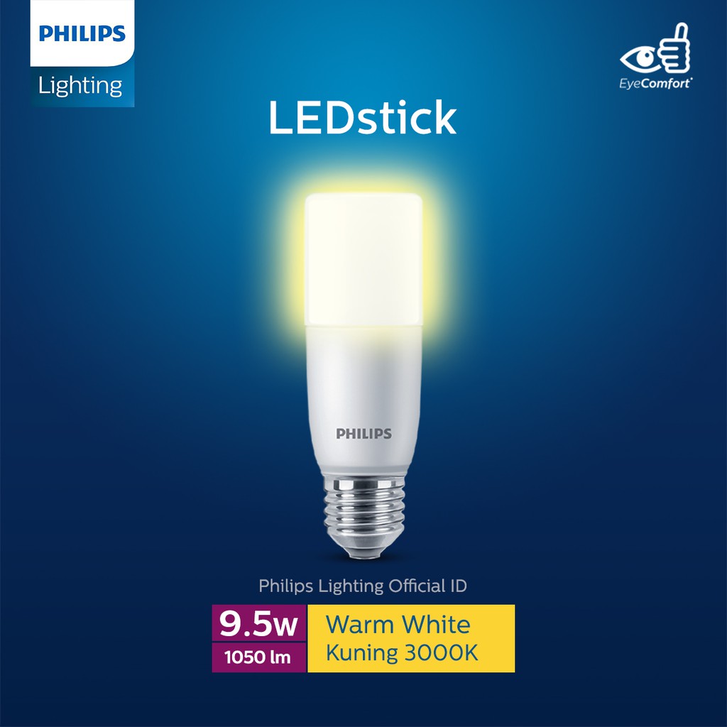 Philips LED Stick 9.5W E27 3000K Kuning