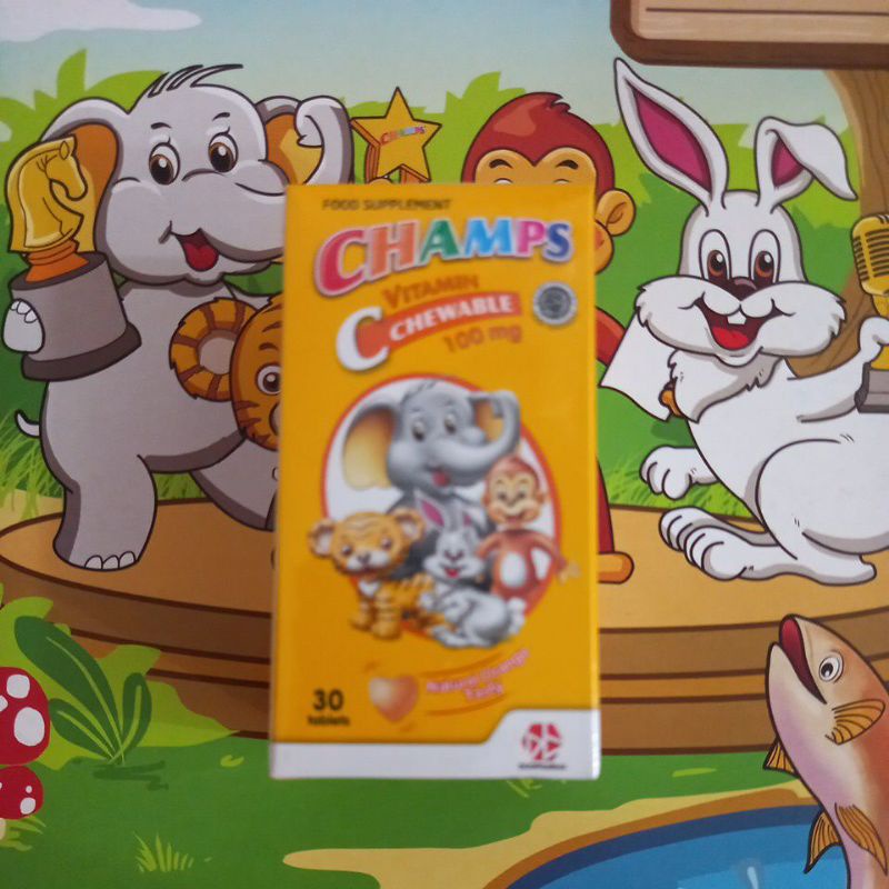 champs vit C chewable rasa orange