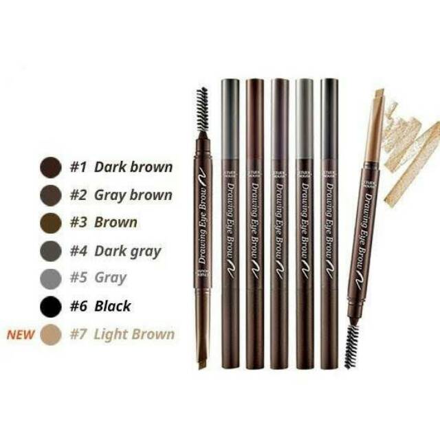 01 dark brown Etude eyebrow