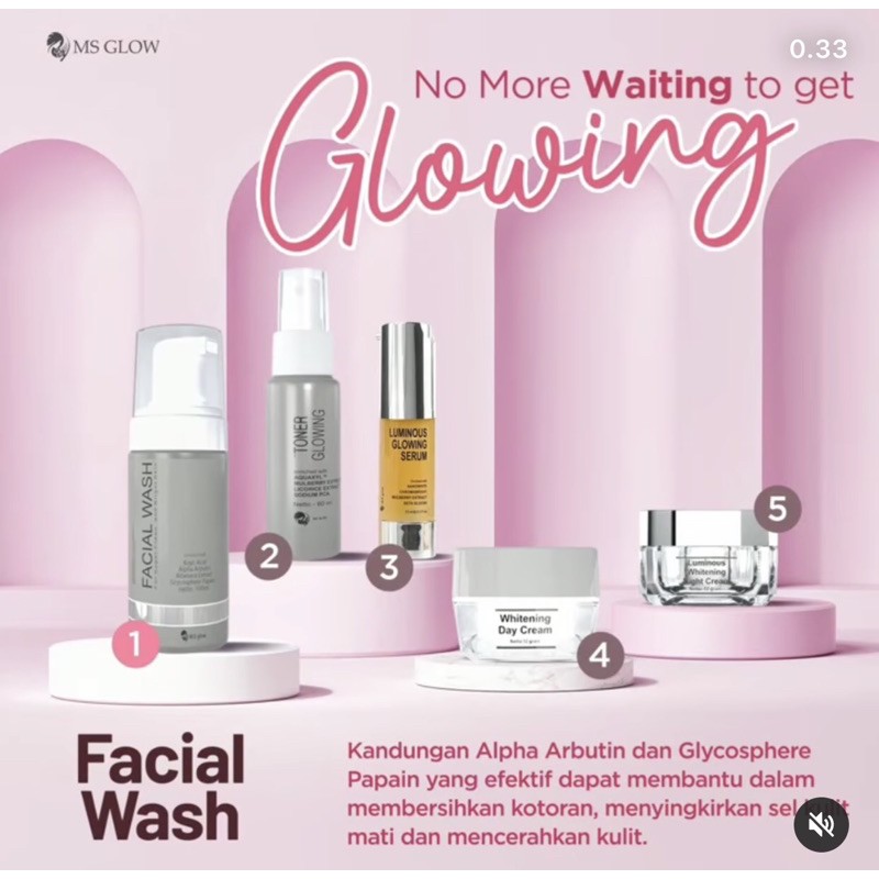 MSGLOW PAKET WAJAH LENGKAP