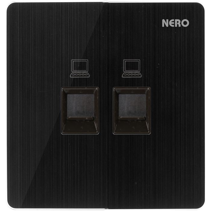 NERO Saklar Data Outlet TITANIUM V11PC2-B
