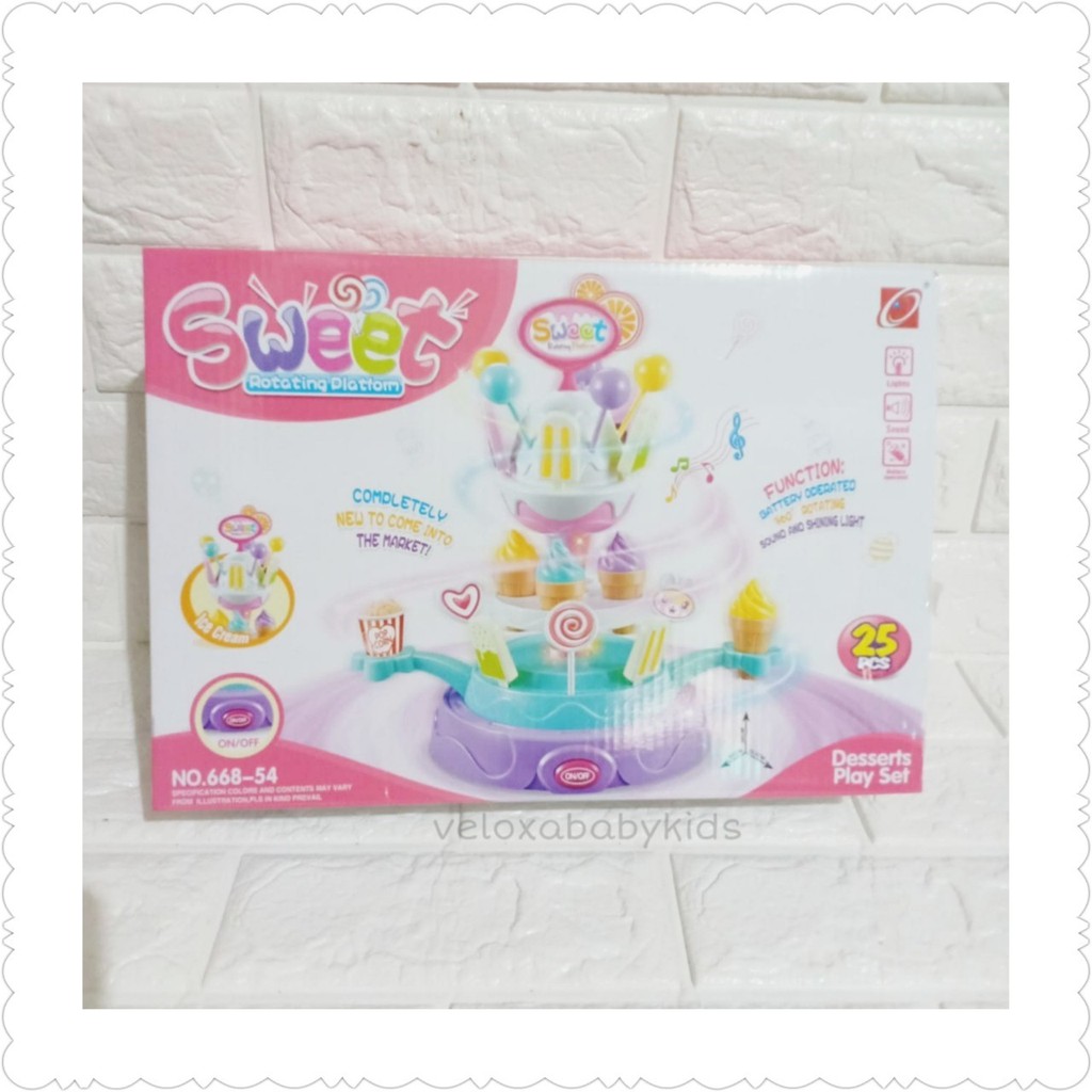 Mainan Sweet Rotating Platform 668-54