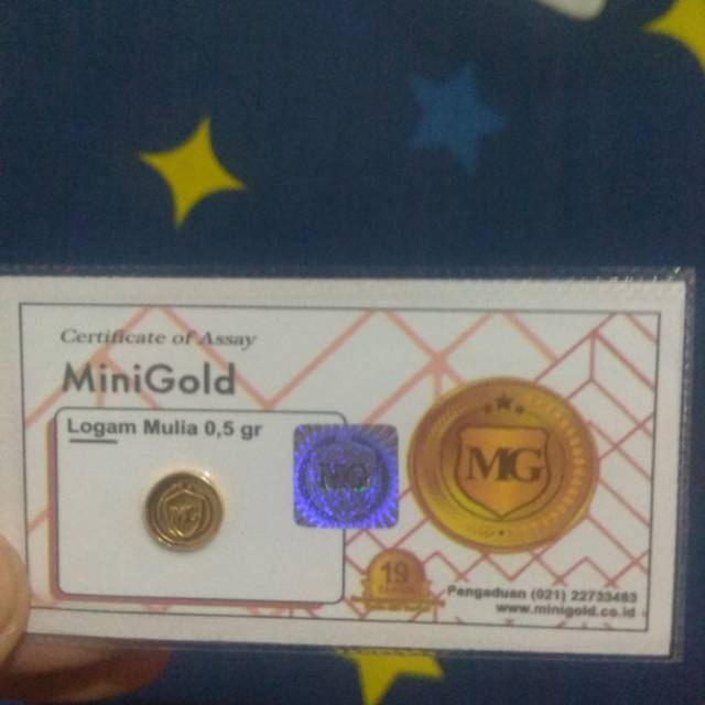 Mini gold Ukuran 0,5gr