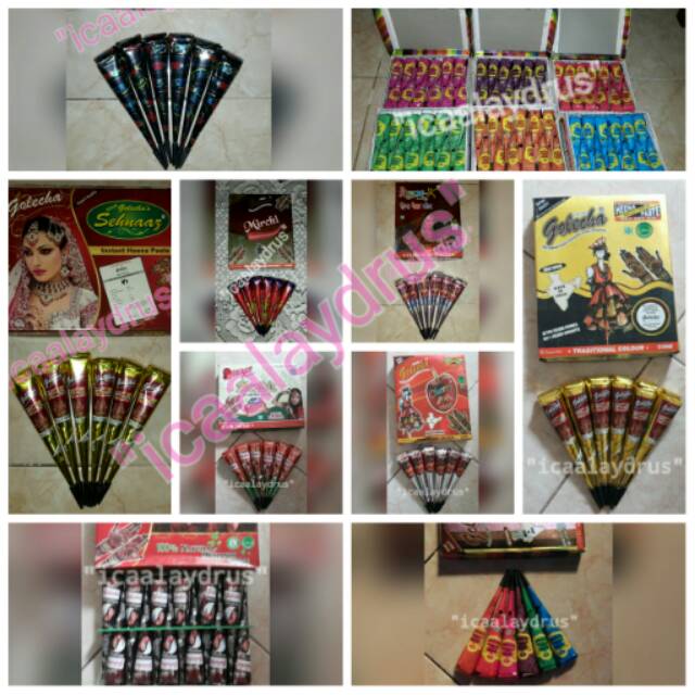 Henna golecha per 6 pcs