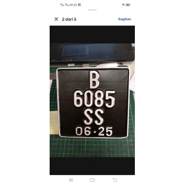 plat vespa kotak