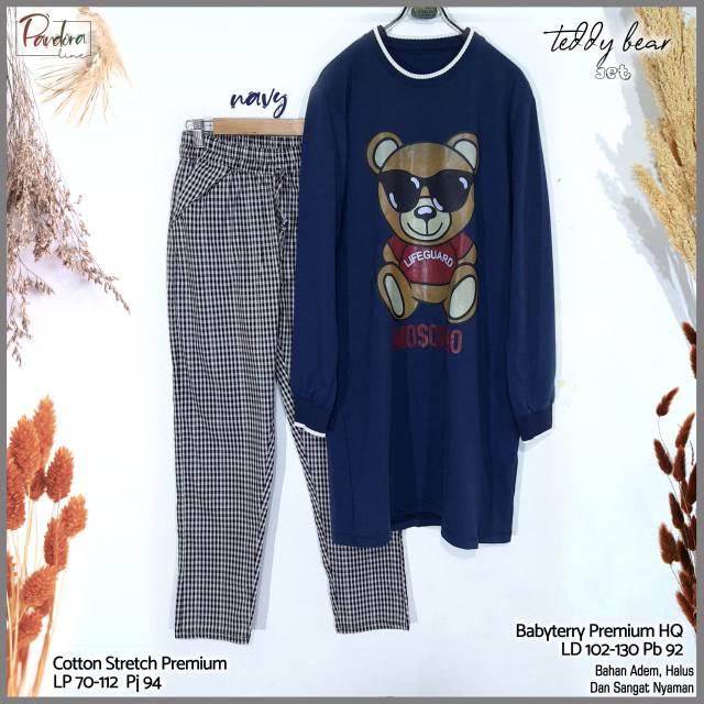 Teddy Bear Set Tartan
