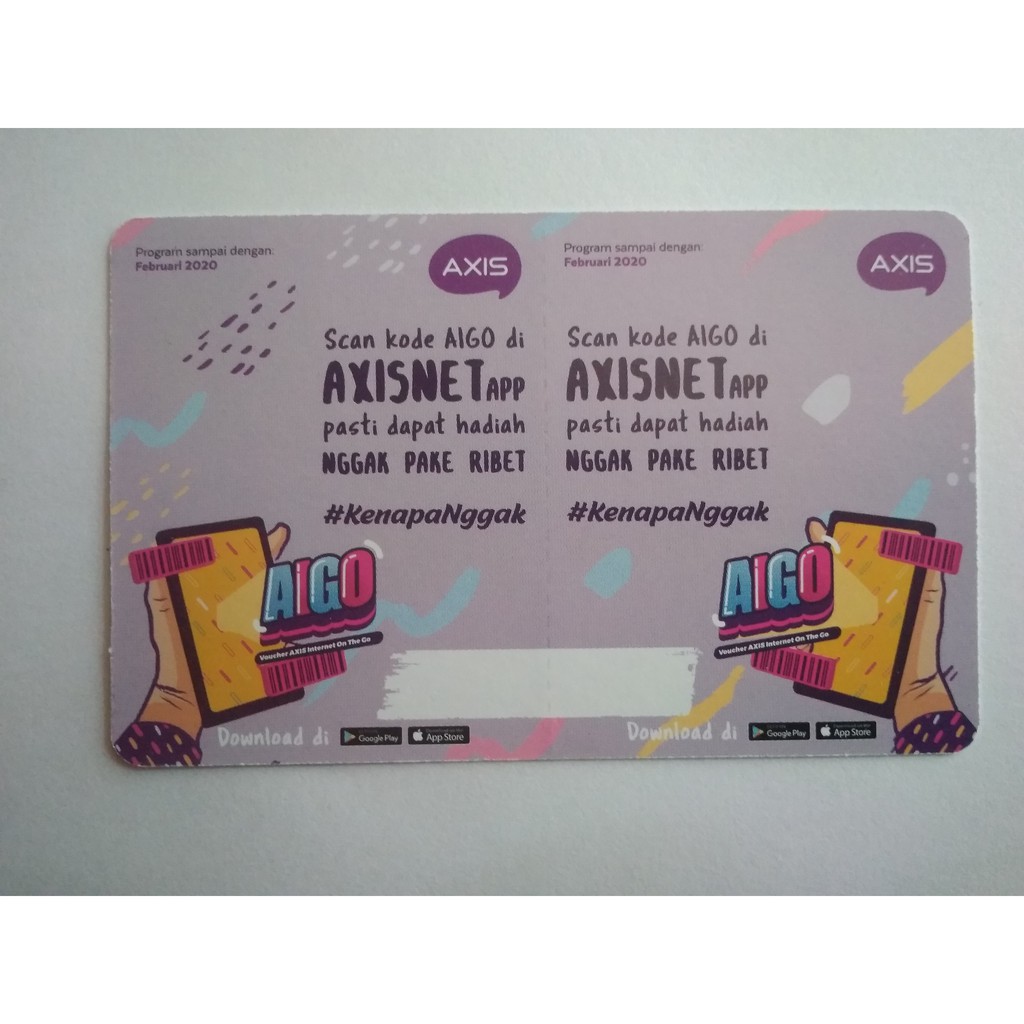 Voucher AIGO AXIS 8GB 30hari