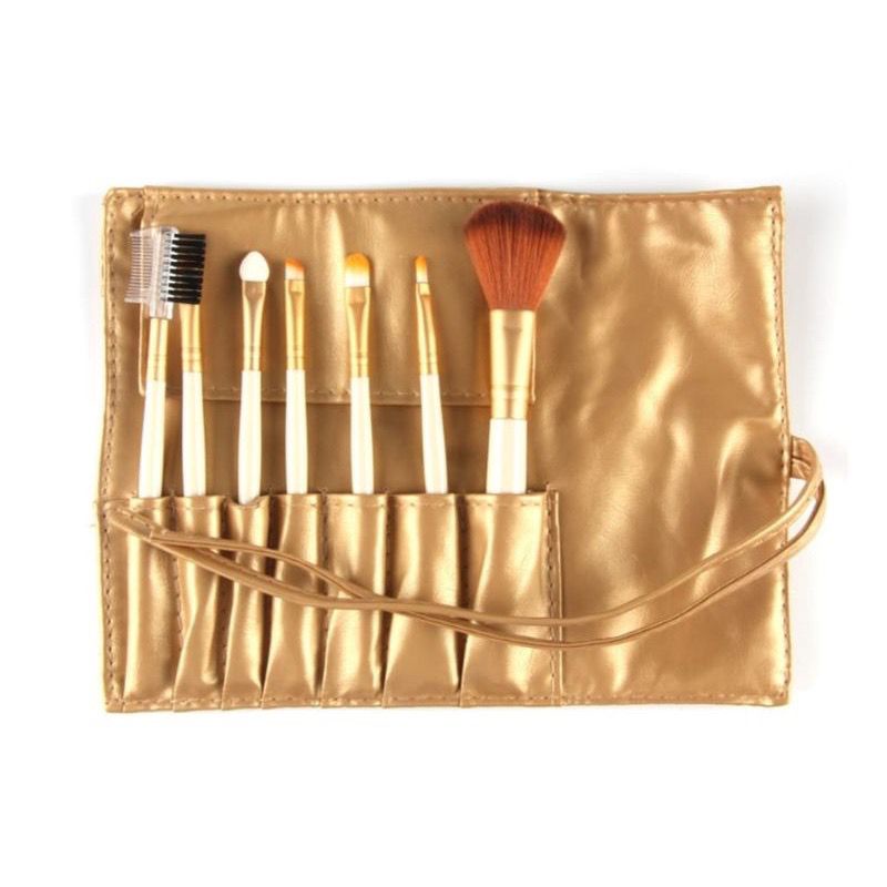 Set Brush Kua Dompet Pink 7in1kode 01