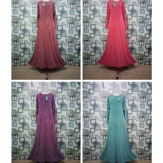 Gamis Jersey Jumbo Polka