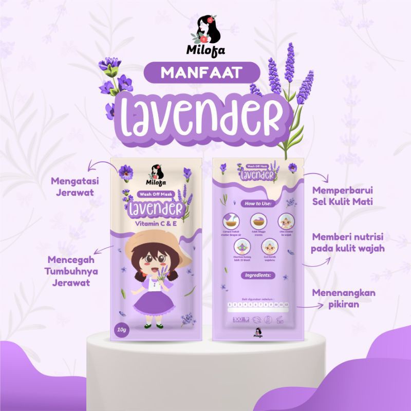 Masker Milofa Lavender