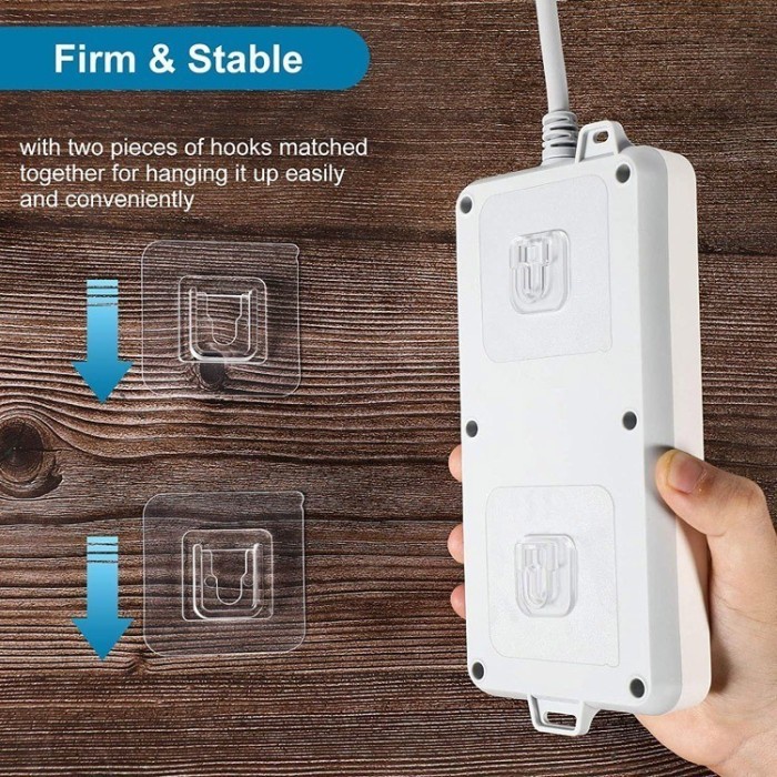 Double Sided Adhesive Wall Hooks Dapet 5 Set -