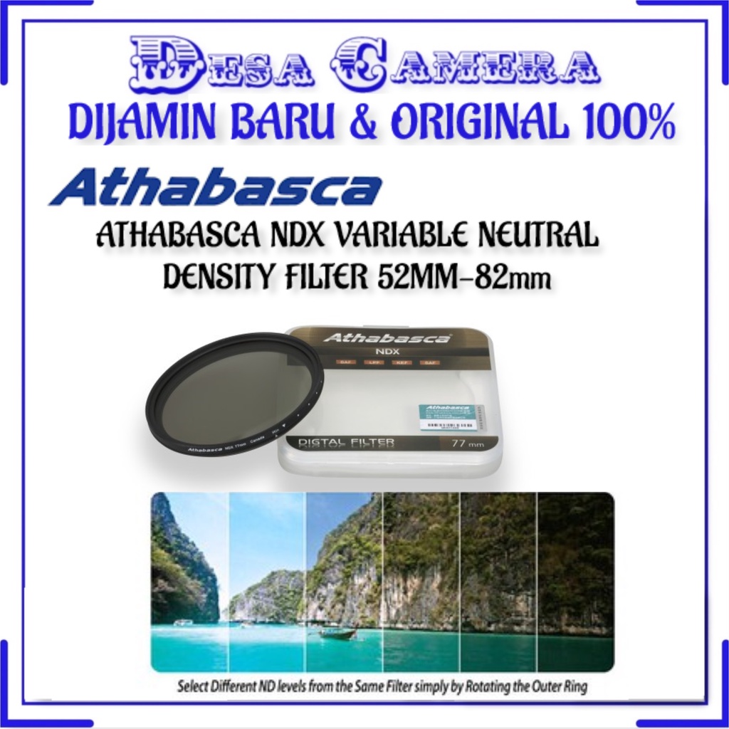ATHABASCA NDX VARIABLE NEUTRAL DENSITY FILTER 52MM-82mm