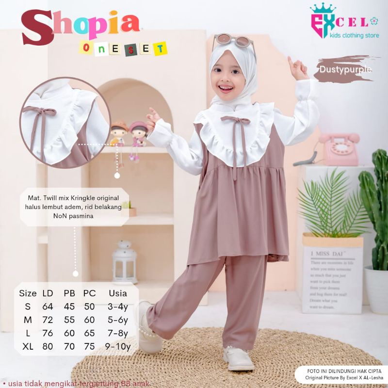SET ANAK SHOPIA ORI BY EXCEL