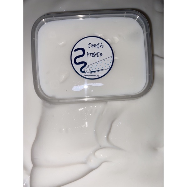 tooth paste slime