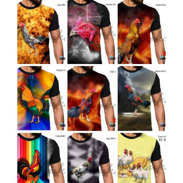 KAOS 3D AYAM