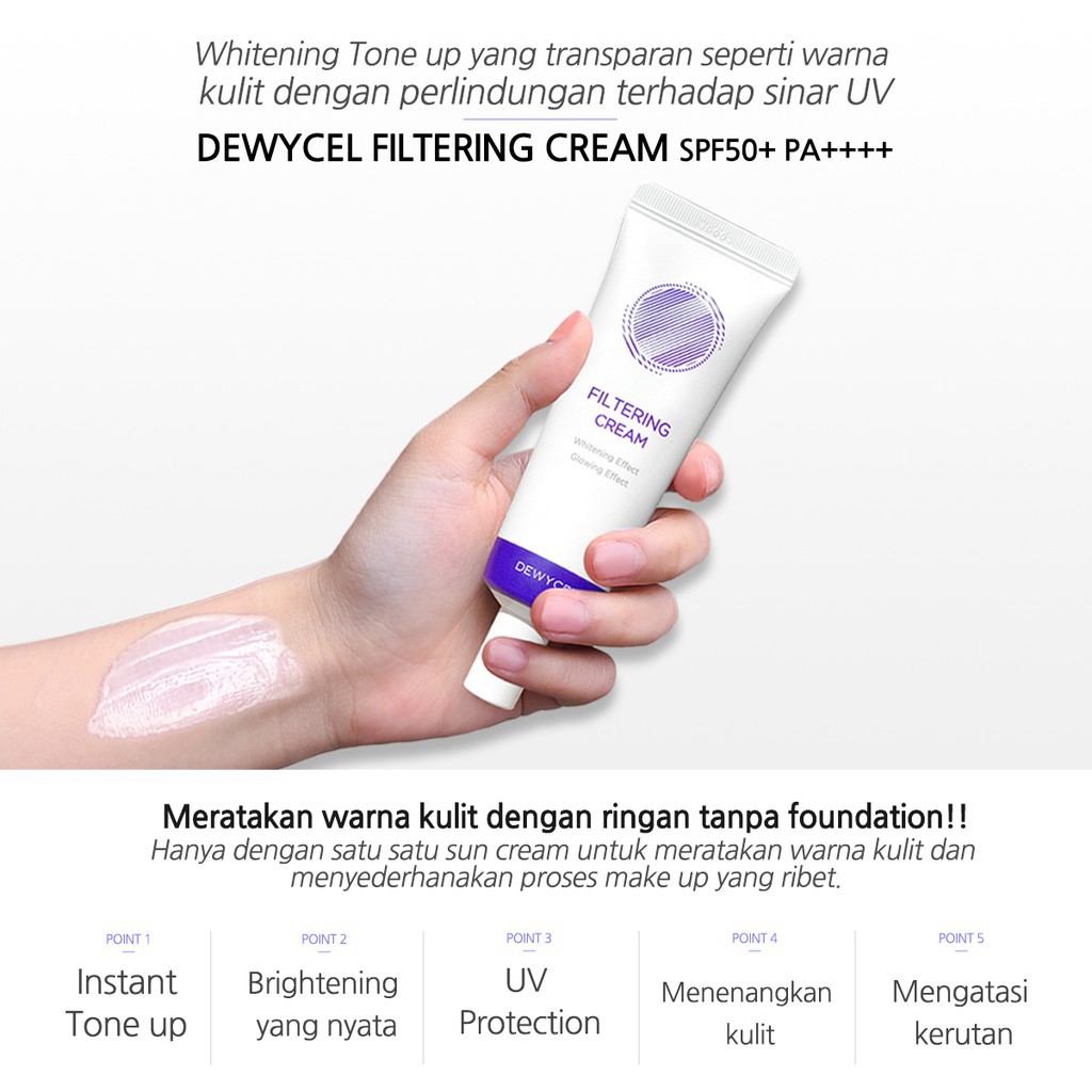 DEWYCEL FILTERING CREAM SPF50 40ML