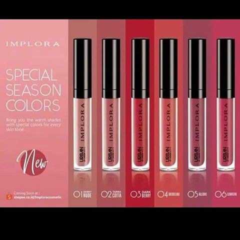 IMPLORA LIP CREAM 1-12 LENGKAP