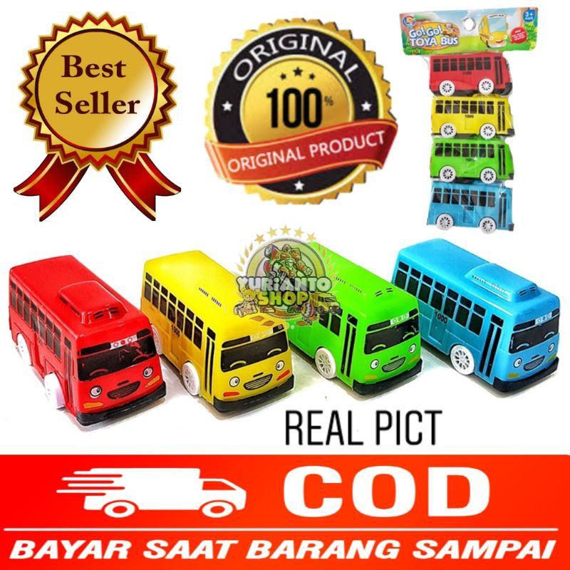 mainan bus toya 4 pc