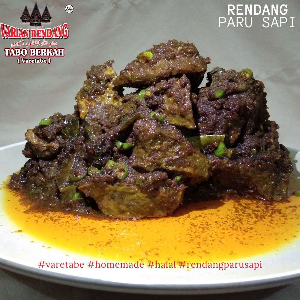 Rendang Paru Sapi - VARETABE 700gr