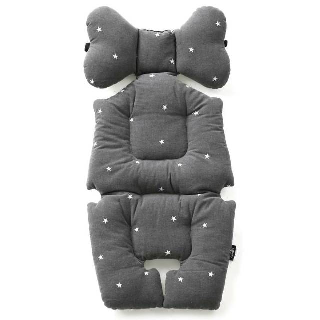 Borny Stroller Liner - Embroid Star Grey