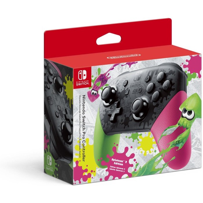 NINTENDO SWITCH PRO CONTROLLER Splatoon 2 Edition ORIGINAL Original original