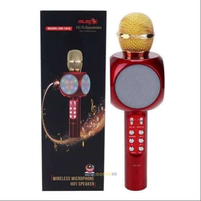 Mic Wster ws 1816 karaoke bluetooth