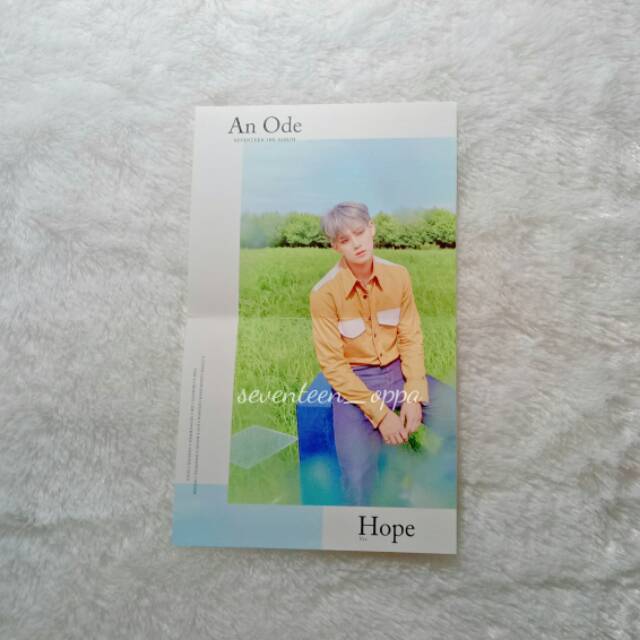 SEVENTEEN AN ODE FOLDING POSTER