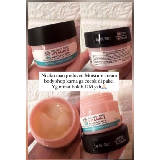 Preloved moisturizer the bodyshop