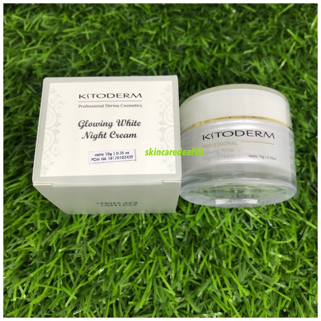 kitoderm glowing white night cream