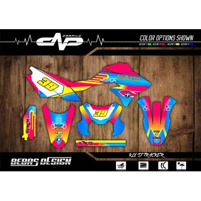 Decal Stiker KLX DTRACKER 09
