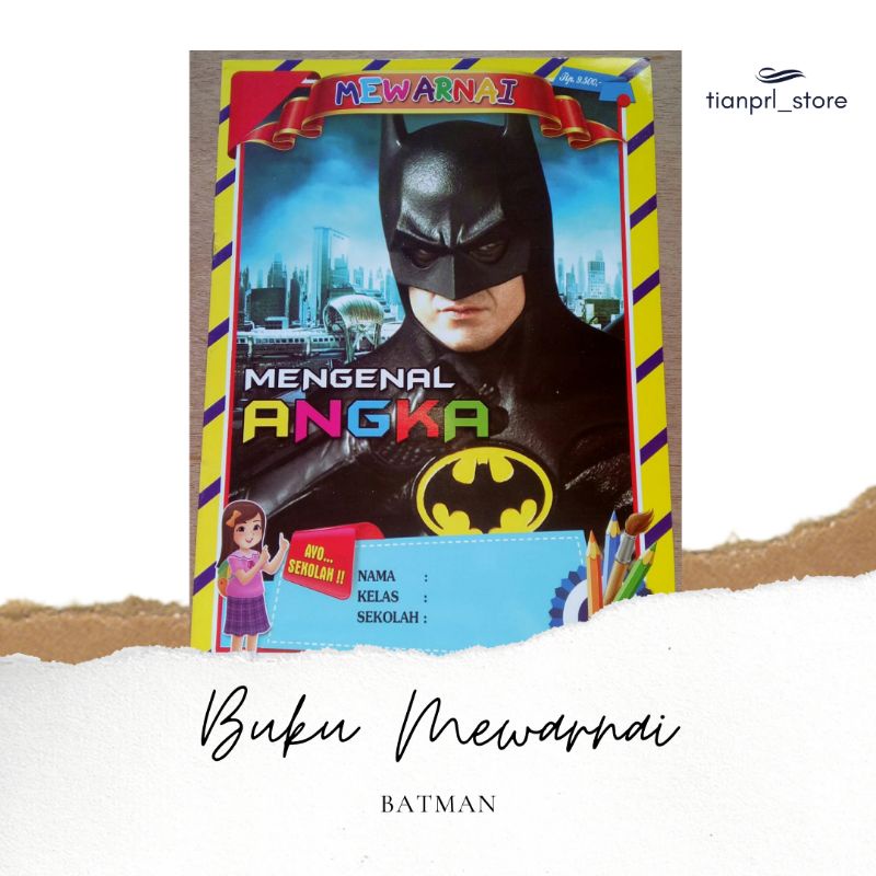 BUKU MEWARNAI BATMAN