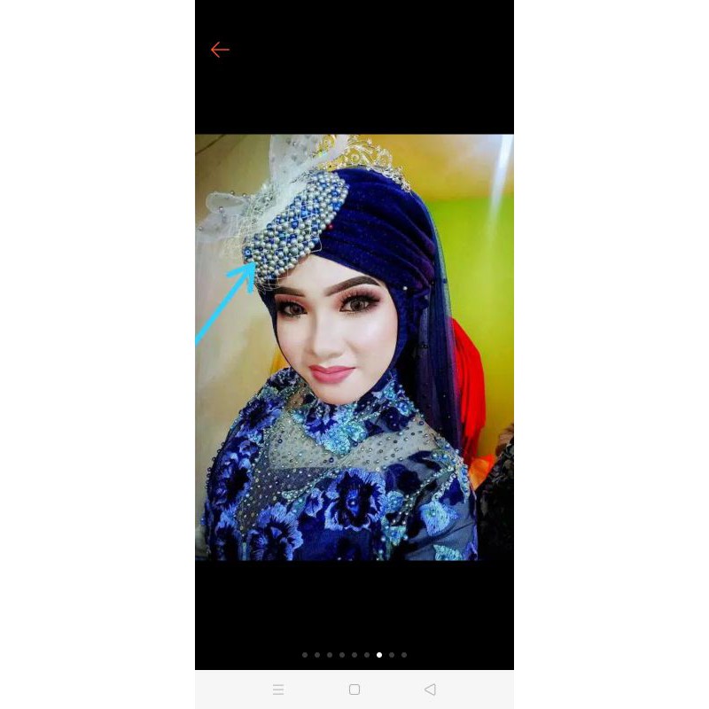 Fascinator mutiara murah165