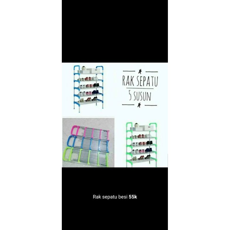 Rak sepatu susun 5