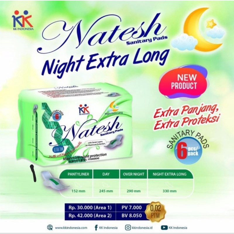 pembalut natesh extra long
