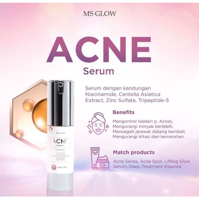 ms glow serum acne